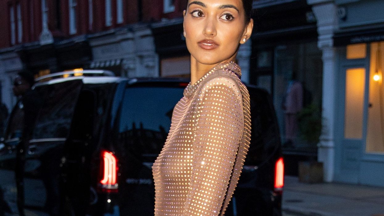 Neelam Gill stuns in a sparkling sheer gown