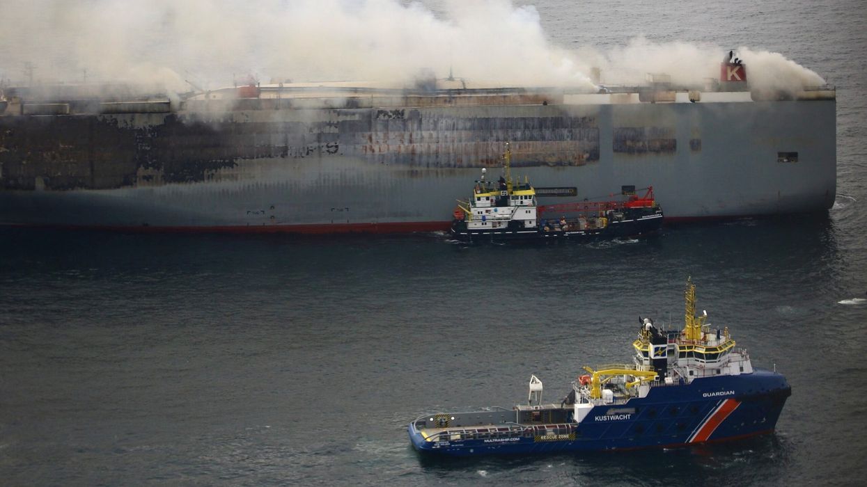 20 Indian crew members rescued from burning ship off Dutch coast return home