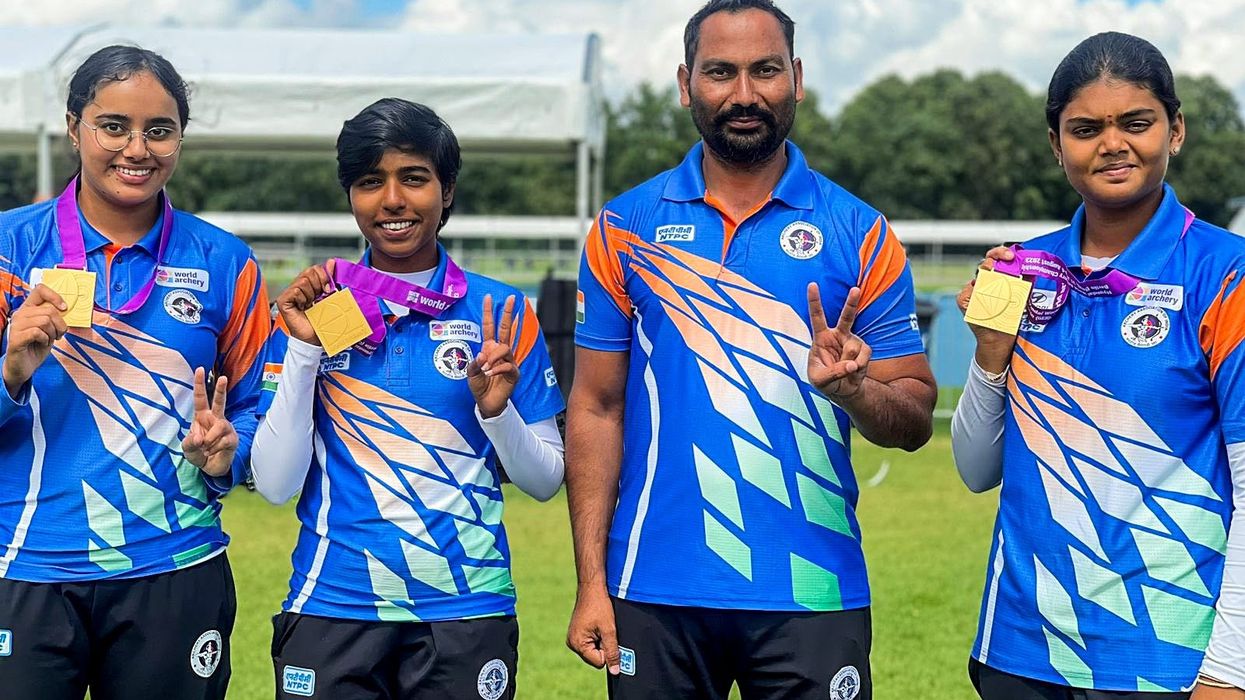 Indian women's archery team win historic gold