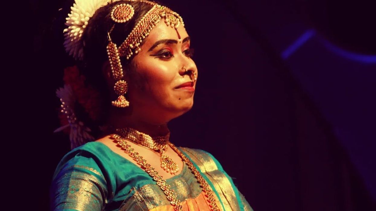 Pooja Hirwade performs Bharatanatyam on Chandrayaan Anthem
