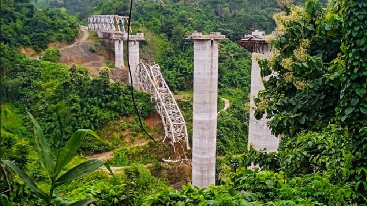 Tragic railway bridge collapse claims 17 lives in India's Mizoram