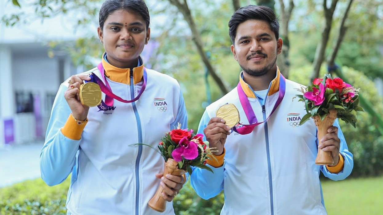 Deotale-Jyothi wins India's maiden compound mixed team gold