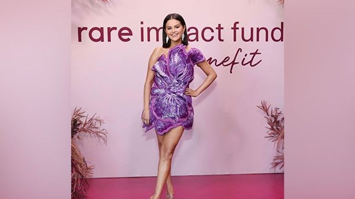 Selena Gomez shines in Indian designer Rahul Mishra's purple ensemble