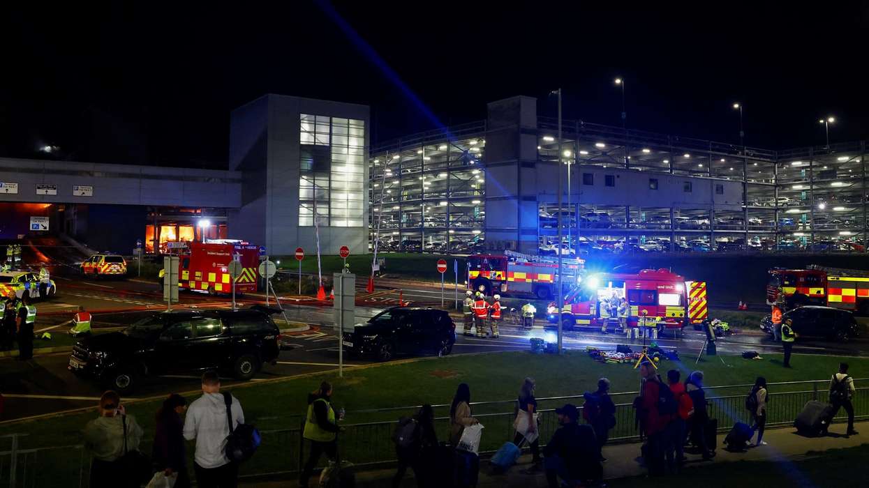Luton Airport suspends flights after car park inferno