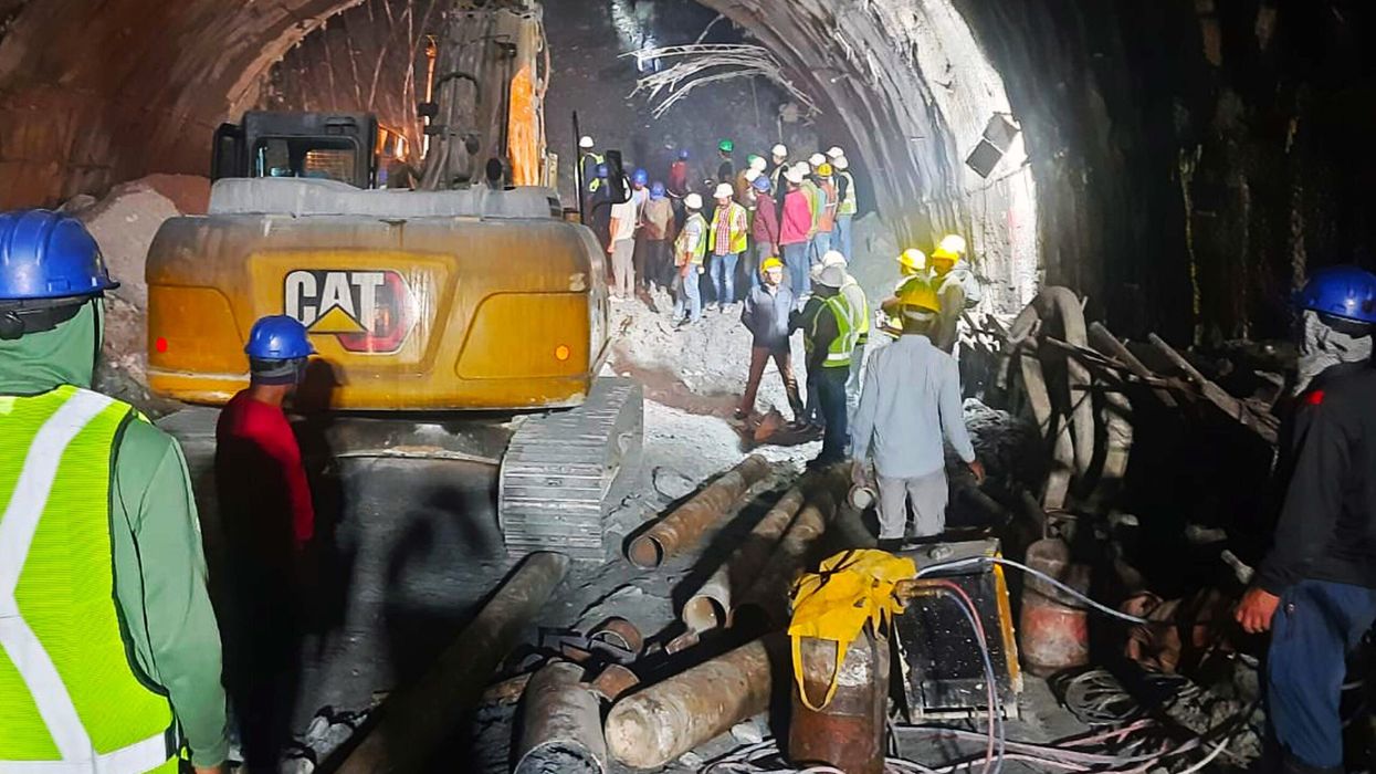 Rescue efforts continue for third day to free 40 workers in India tunnel collapse