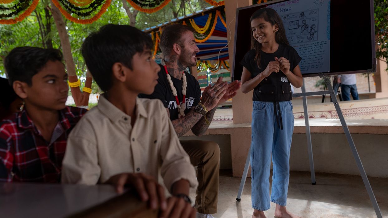 Unicef ambassador Beckham encouraged by India’s changes