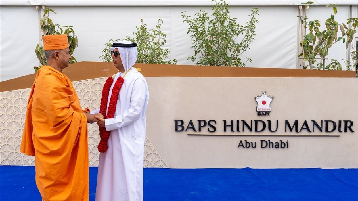 His Excellency Dr Mugheer Khamis Al Khaili visits BAPS, Abu Dhabi
