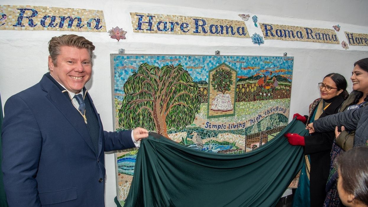 Bhaktivedanta Manor unveils special mosaic for 50th anniversary celebration