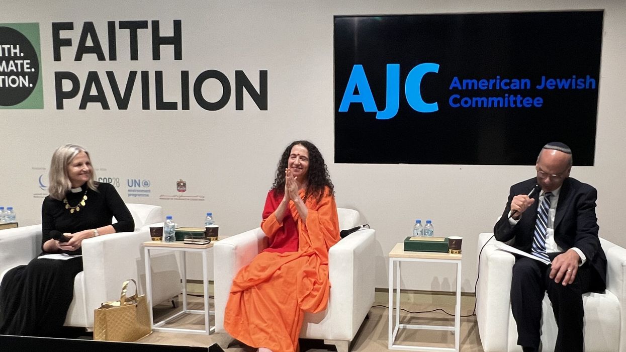 Parmarth Niketan’s Sadhvi Bhagawati Saraswati speaks at first ‘Faith Pavilion’ at COP28