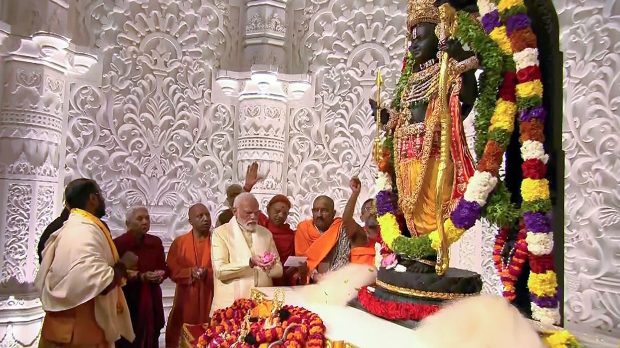 Modi leads consecration of Ram temple in Ayodhya