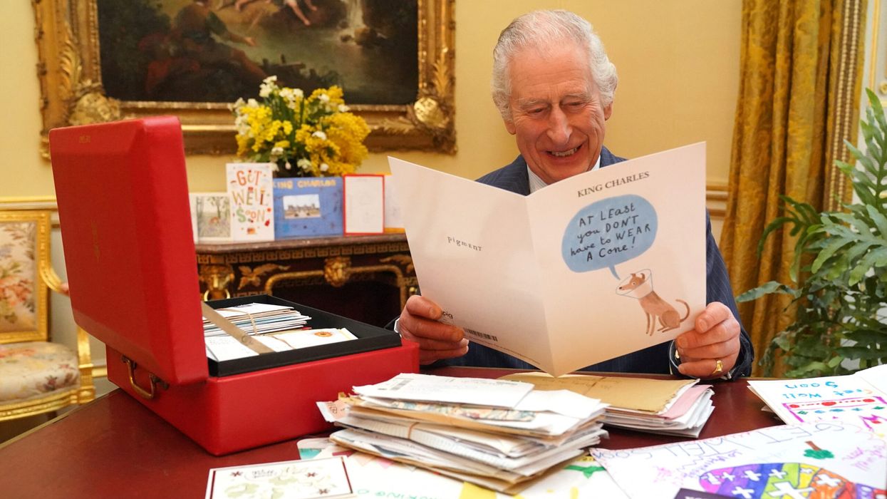 King Charles cheered by get-well cards