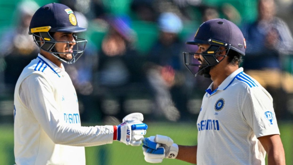 India stretch lead after Rohit and Gill depart