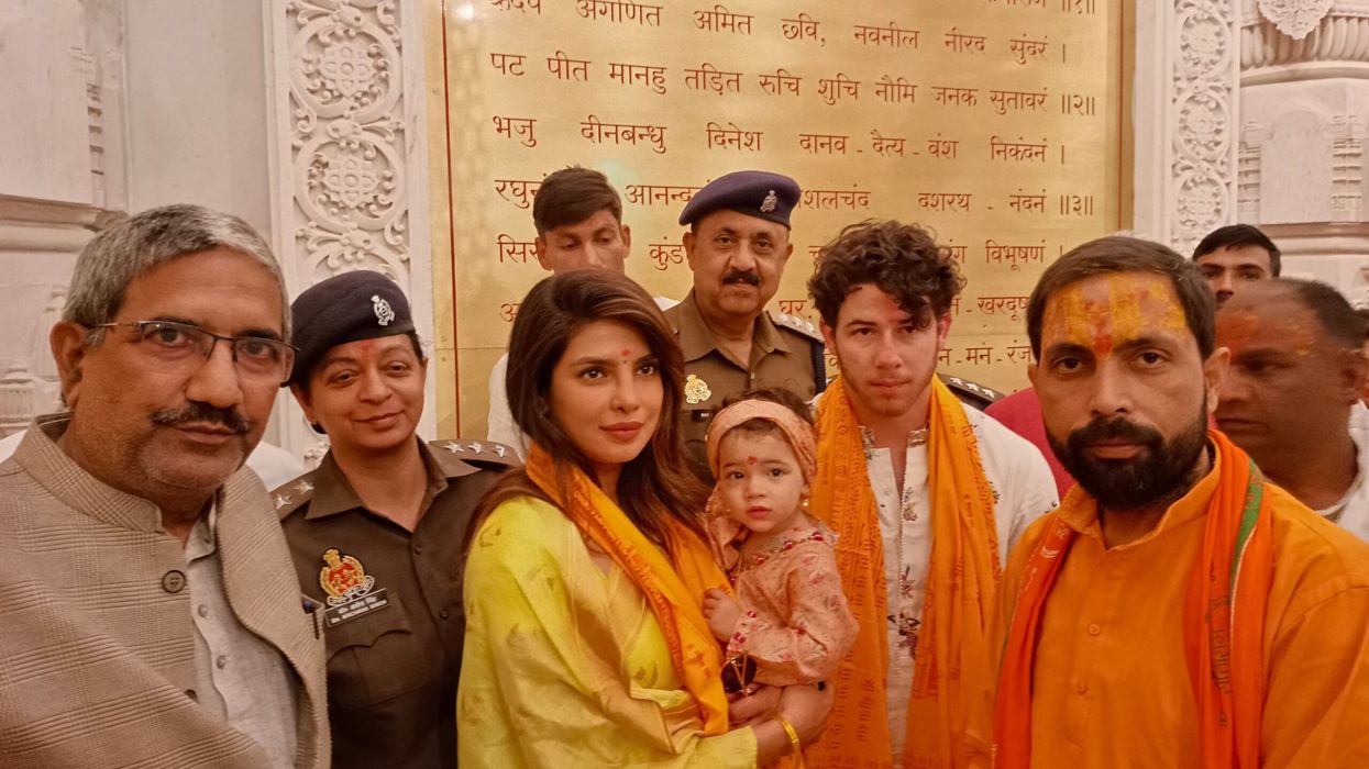 Priyanka and Nick offer prayers at Ayodhya's Ram temple with daughter Malti