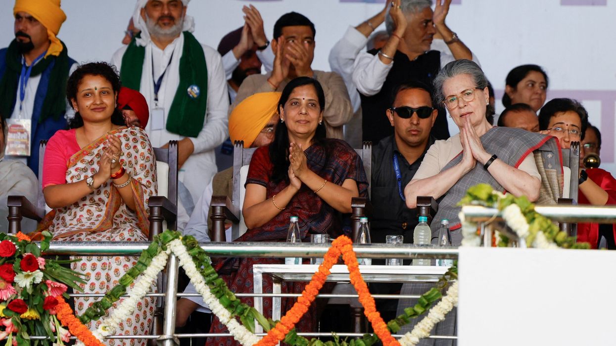 India's opposition parties hold joint protest rally