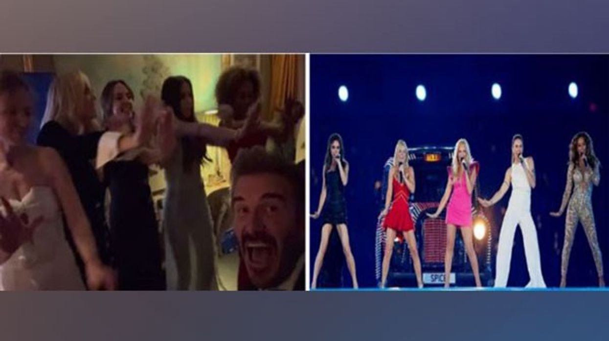 Victoria Beckham dances with fellow Spice Girls on 50th birthday bash