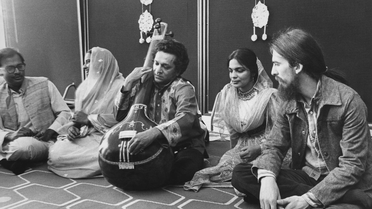 Indian sitar used by George Harrison on Beatles’ ‘Norwegian Wood’ sold for £54,000