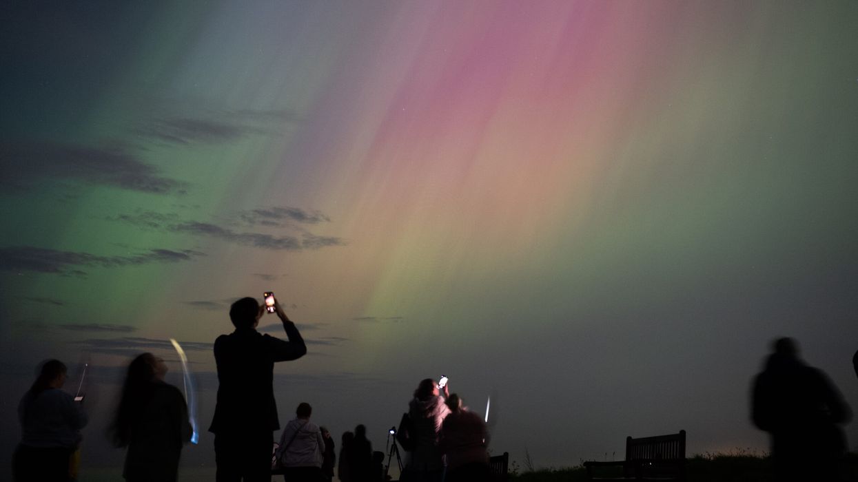 Northern lights on display across the UK following solar storm