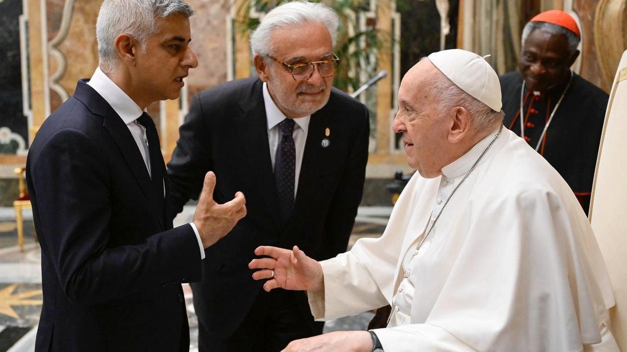 Sadiq Khan meets Pope Francis during Vatican visit