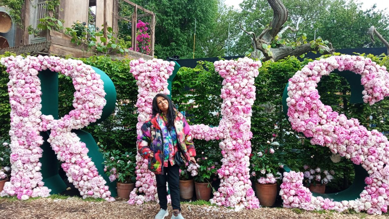 Diverse crowd blooms at London flower show