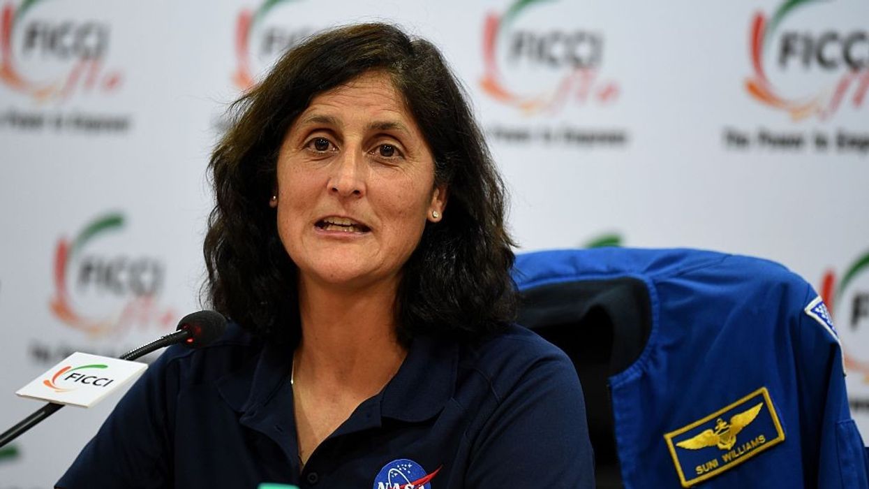 Sunita Williams dances on arrival at International Space Station