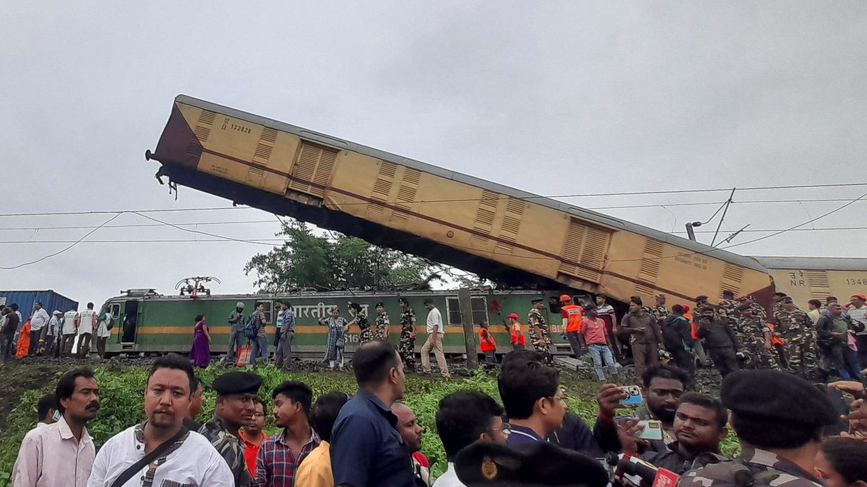 Nine killed, dozens injured in train crash in India