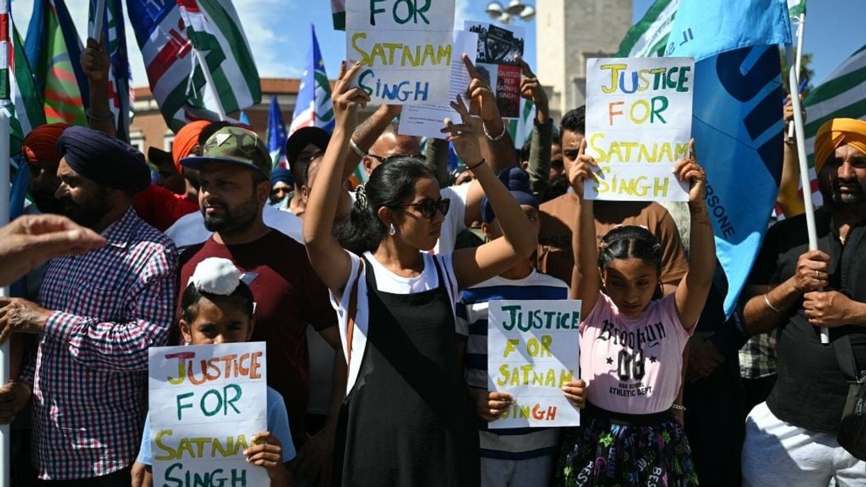 Indian farm workers in Italy demand end to slavery