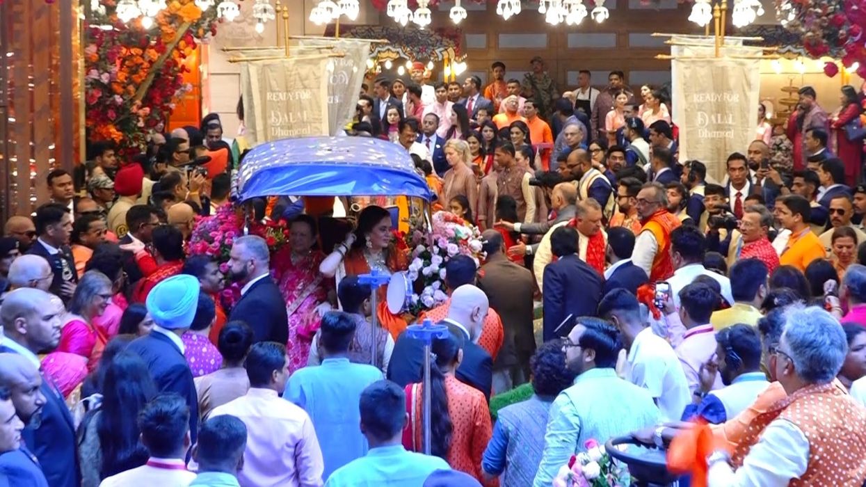 Pictures from Anant, Radhika's mameru ceremony out