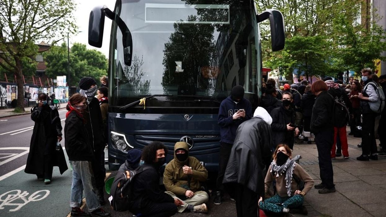 Asylum seekers on barge protest for faster processing