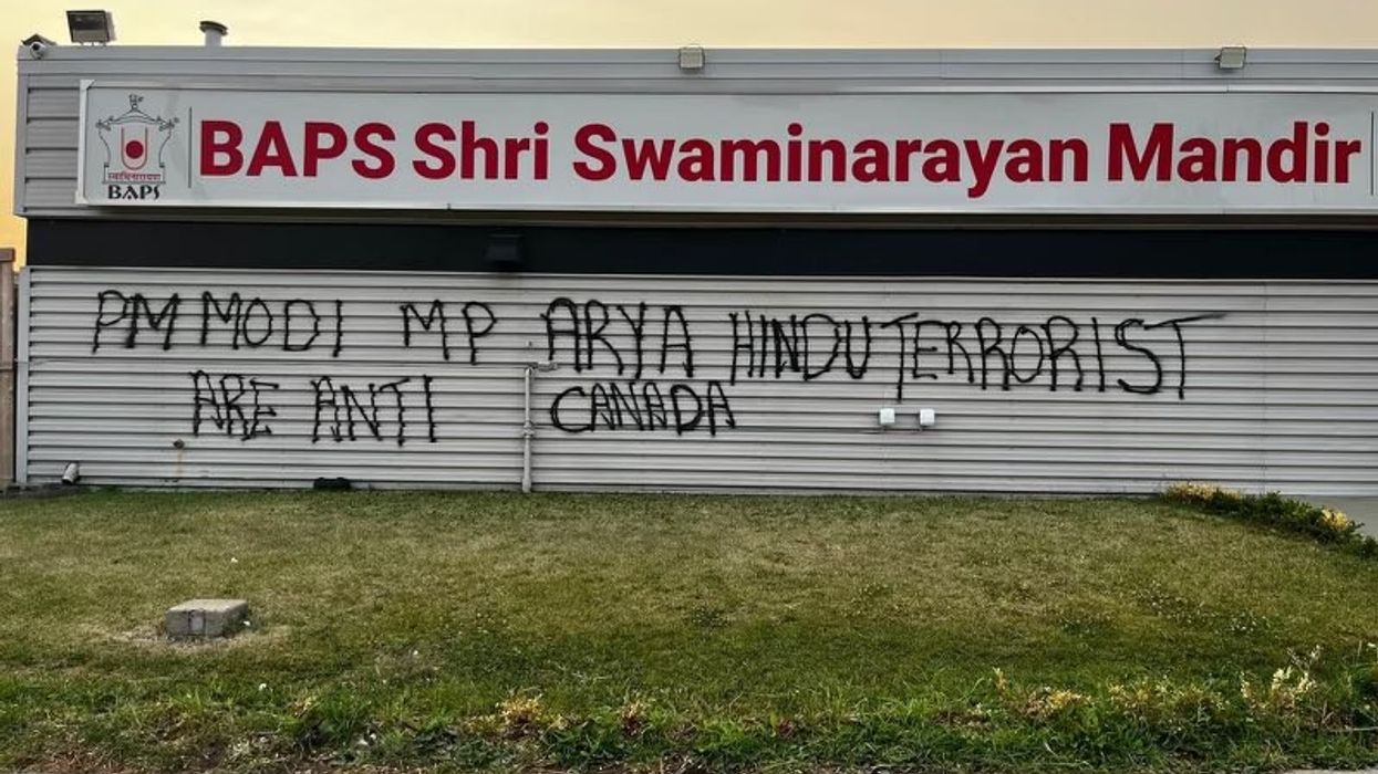 Hindu temple in Canada vandalised with anti-India graffiti