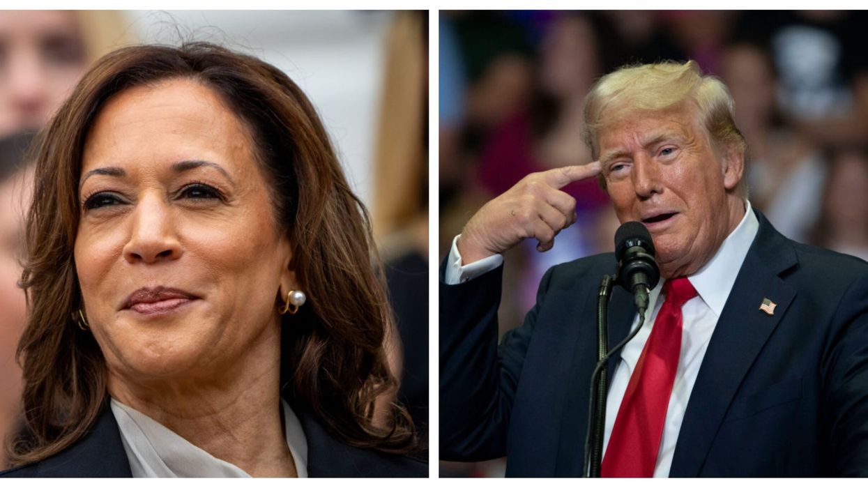 Harris slams Trump's rhetoric; former president calls her 'lunatic'