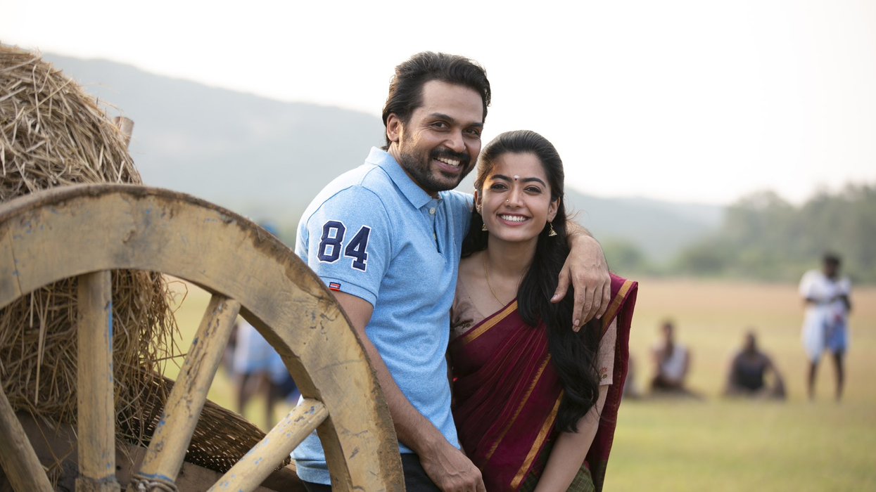 Makers of Karthi and Rashmika Mandanna’s Sulthan release unseen working stills
