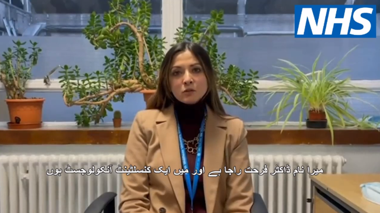 NHS staff urge South Asian communities in London to get the Covid-19 vaccine in non-English languages