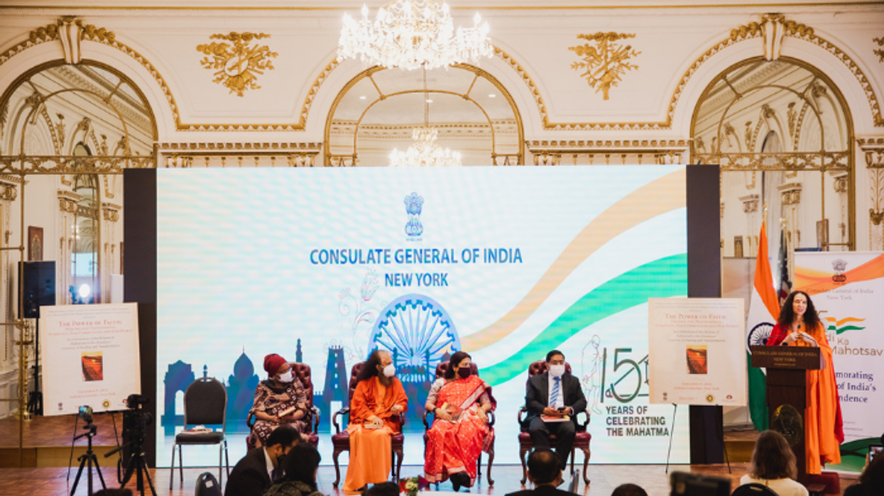 New York India consulate general honours Sadhvi Bhagawati Saraswati memoir