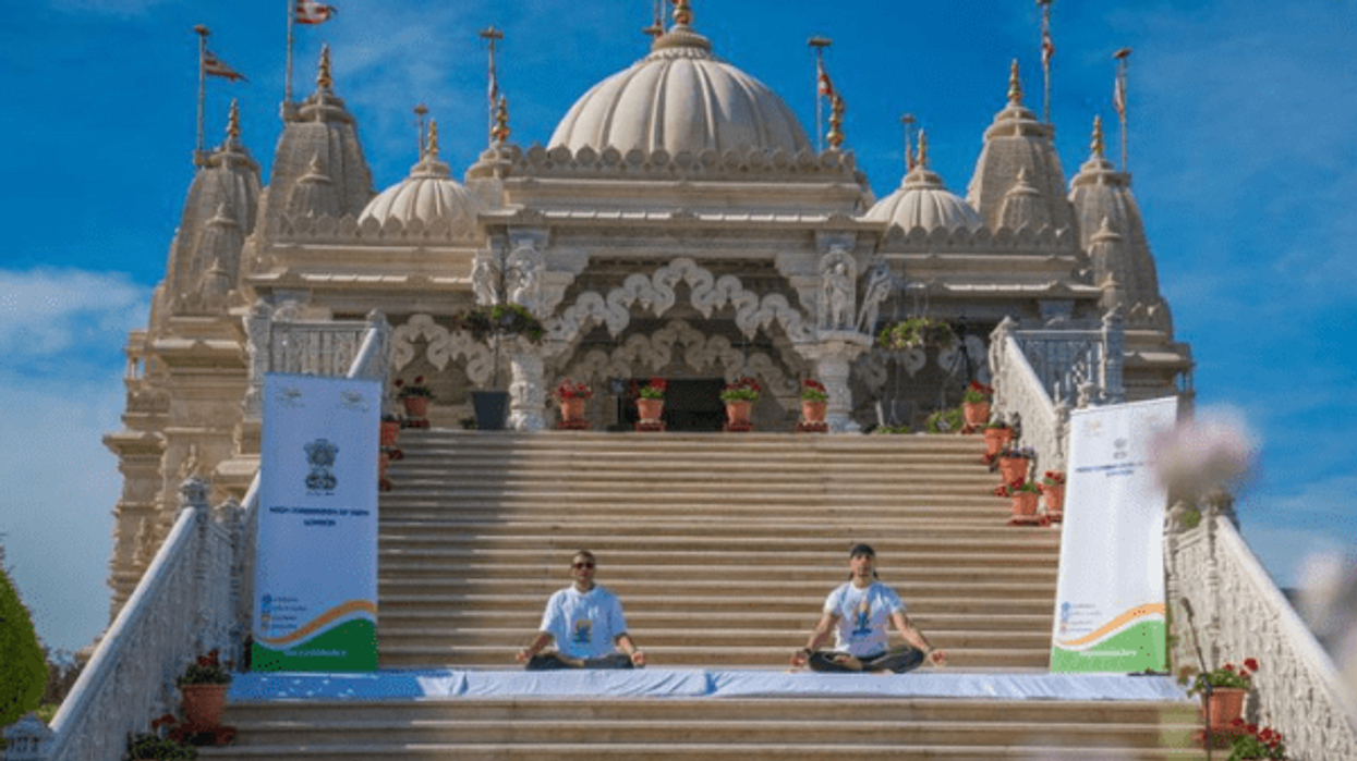 Indian High Commission celebrates International Day of Yoga at BAPS Swaminarayan Temple