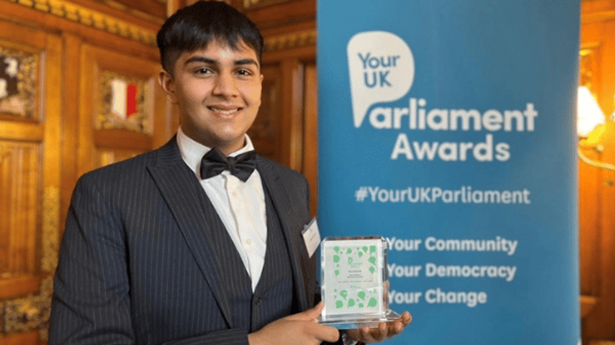 Winchester Youth MP Dev Sharma wins UK Parliament award for taking on junk-food advertising