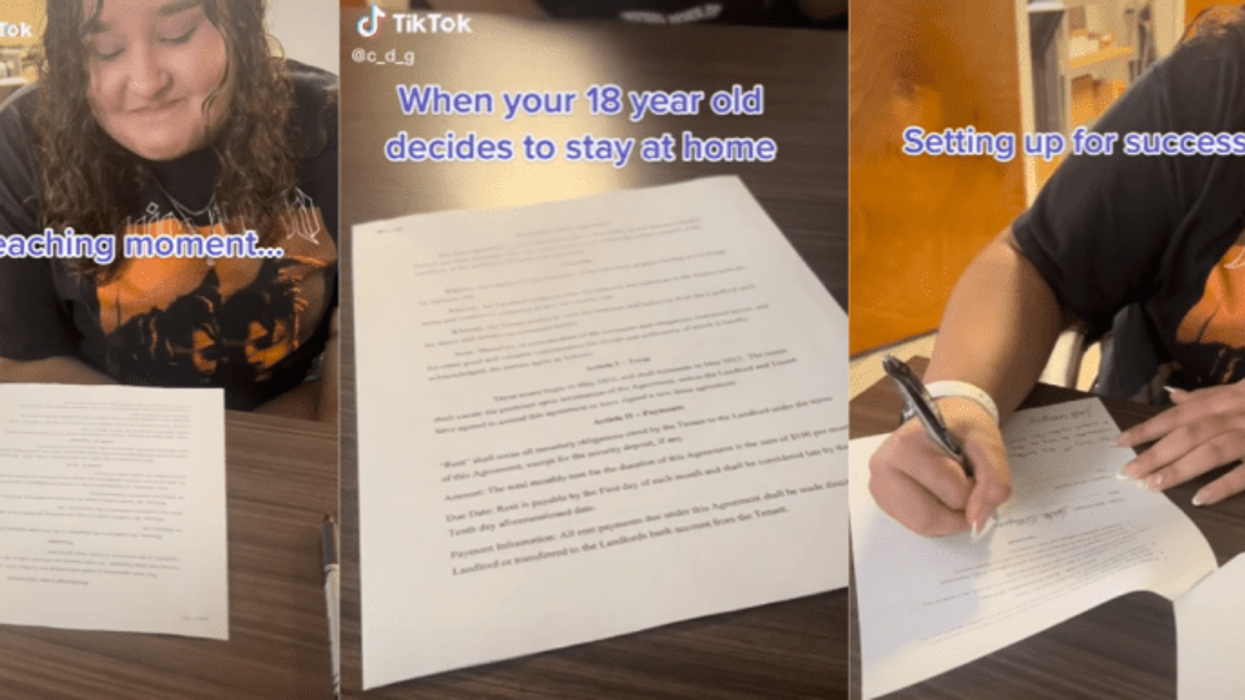 18-year-old girl’s mother sparks debate after making her sign a lease to live at home
