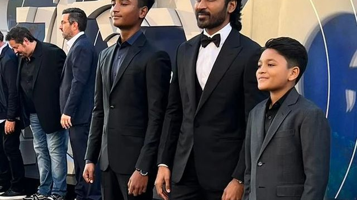 Dhanush thinks his sons 'completely stole the show' at The Gray Man premiere in LA and we can’t agree more