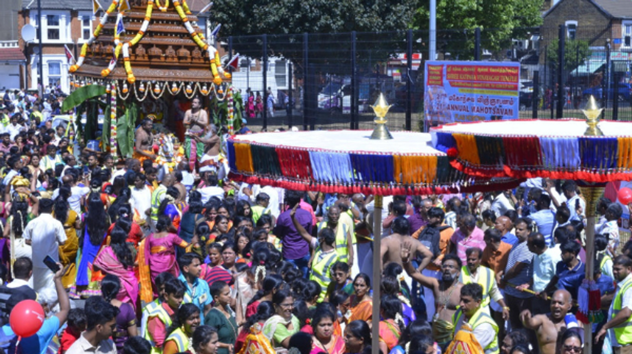 More than 15,000 people attend London Sri Murugan Temple chariot festival