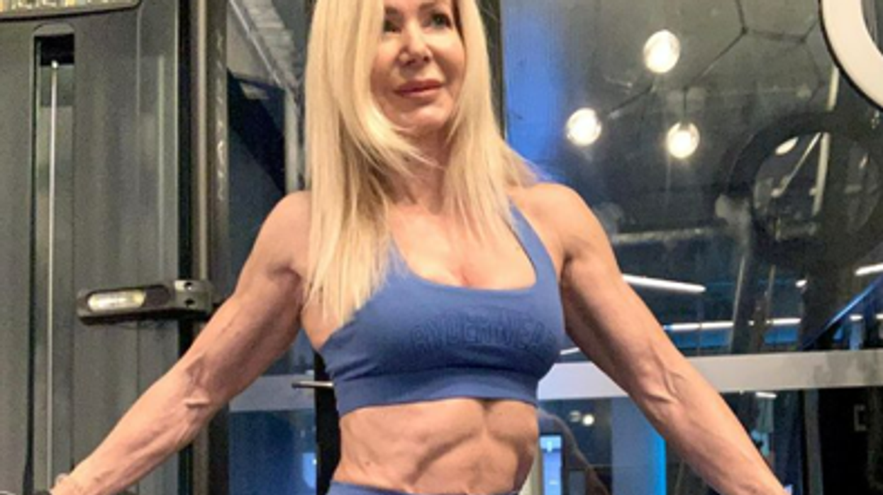 63-year-old superfit gran causes stir on internet with impressive physique