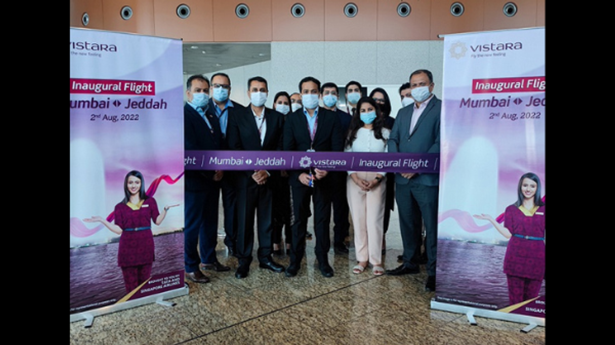 Indian carrier Vistara flags off non-stop service between Mumbai & Jeddah