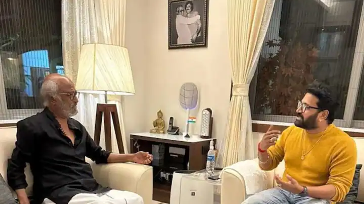 Superstar Rajinikanth gifts gold chain to Rishab Shetty, says films like Kantara happen ‘once in 50 years’