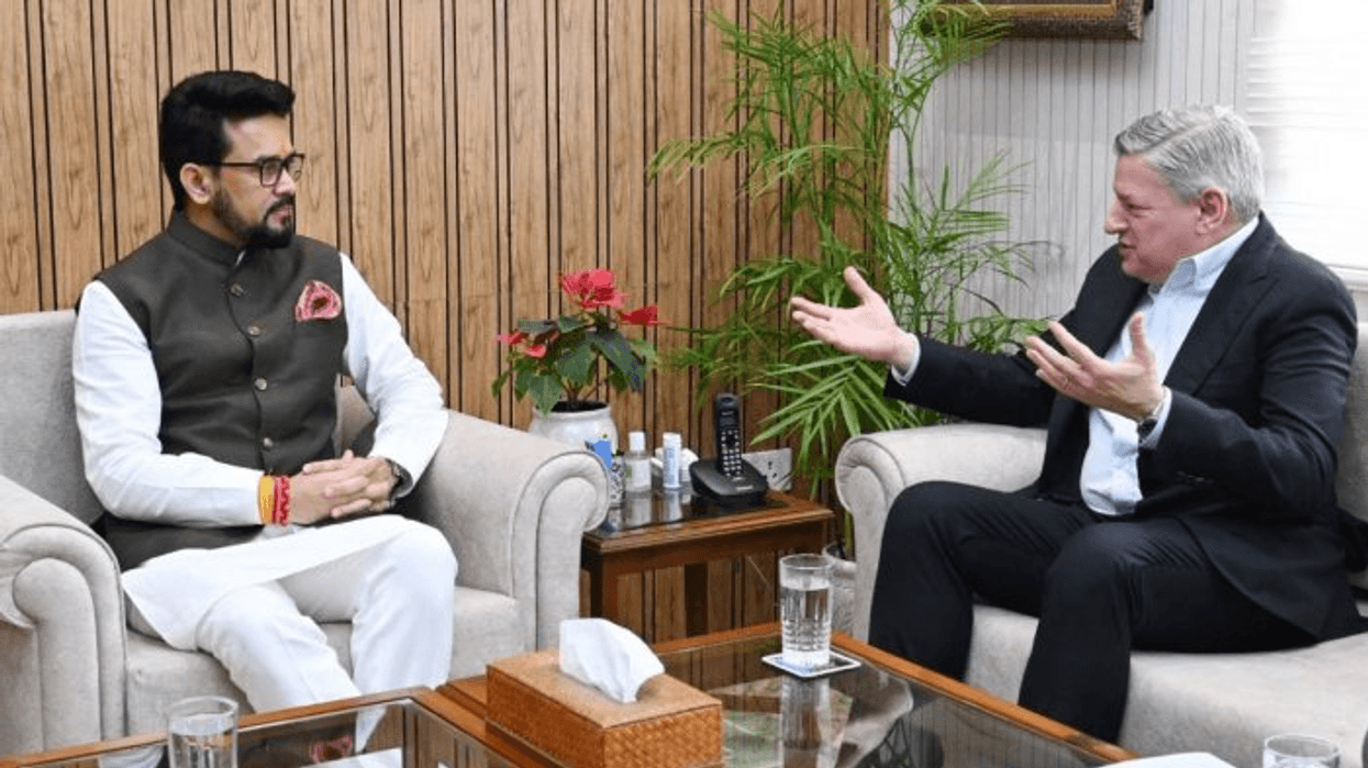 Netflix CEO Ted Sarandos meets Indian I&B minister Anurag Thakur in New Delhi