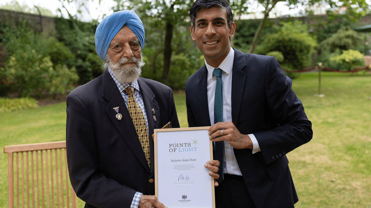 Sikh Second World War veteran honoured with Points of Light award