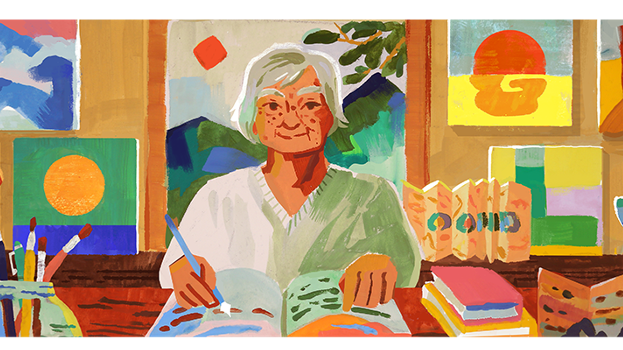 Google Doodle celebrates Lebanese-American visionary Etel Adnan
