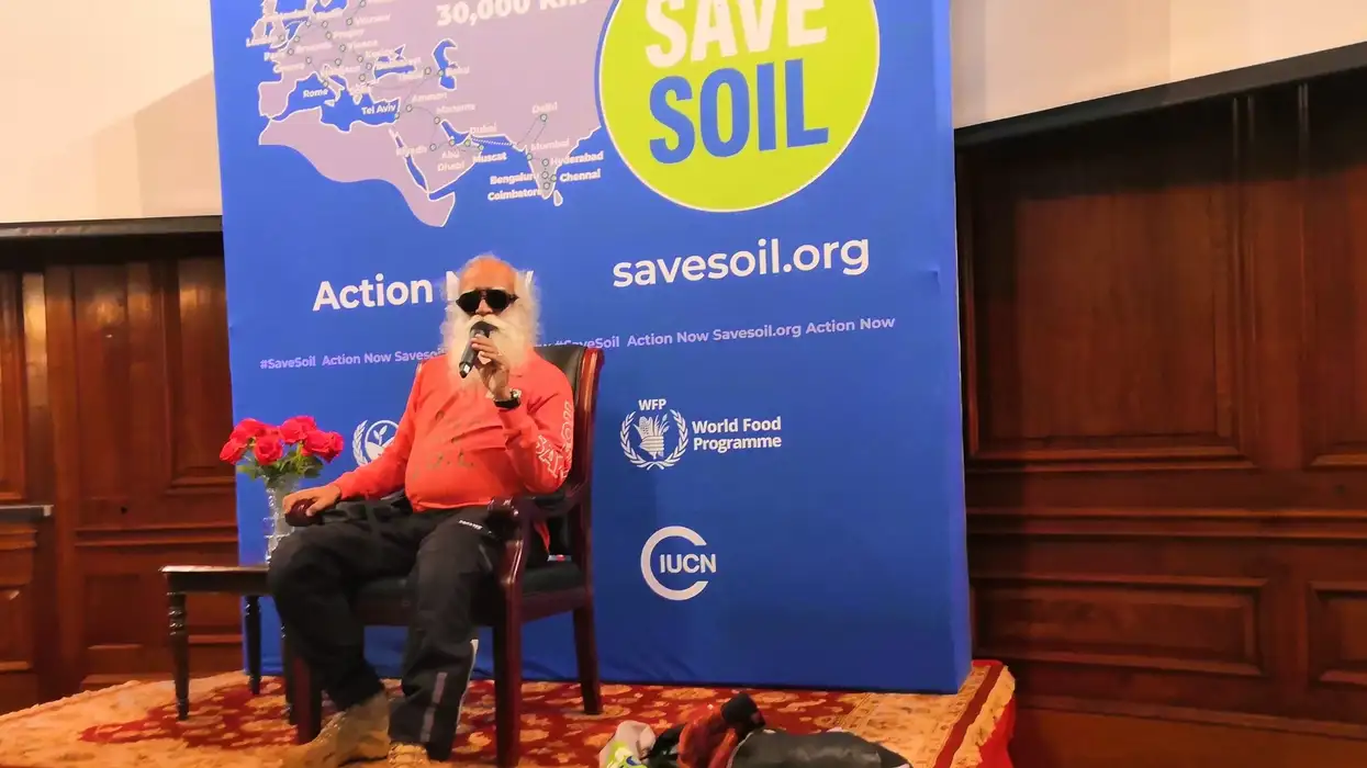 Sadhguru sets off on 30,000-km Save Soil road trip from London