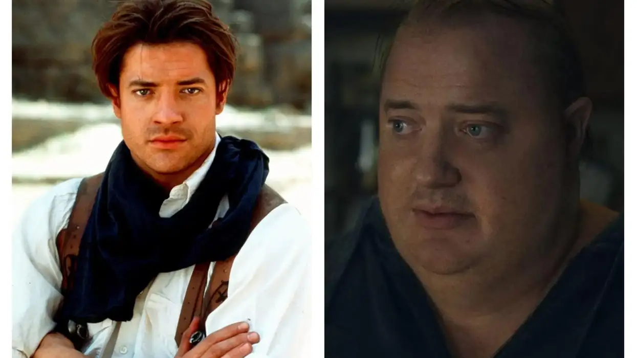 Shocking: The Mummy star Brendan Fraser looks unrecognisable in first look from his new film The Whale