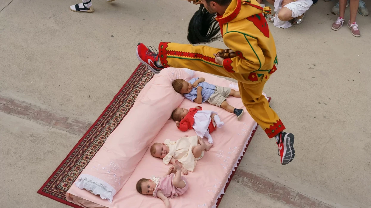 El Colacho, a baby jumping festival, a unique Spanish tradition to keep devil away