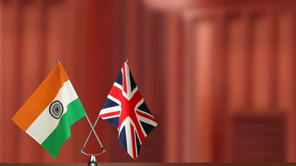 India and UK flags