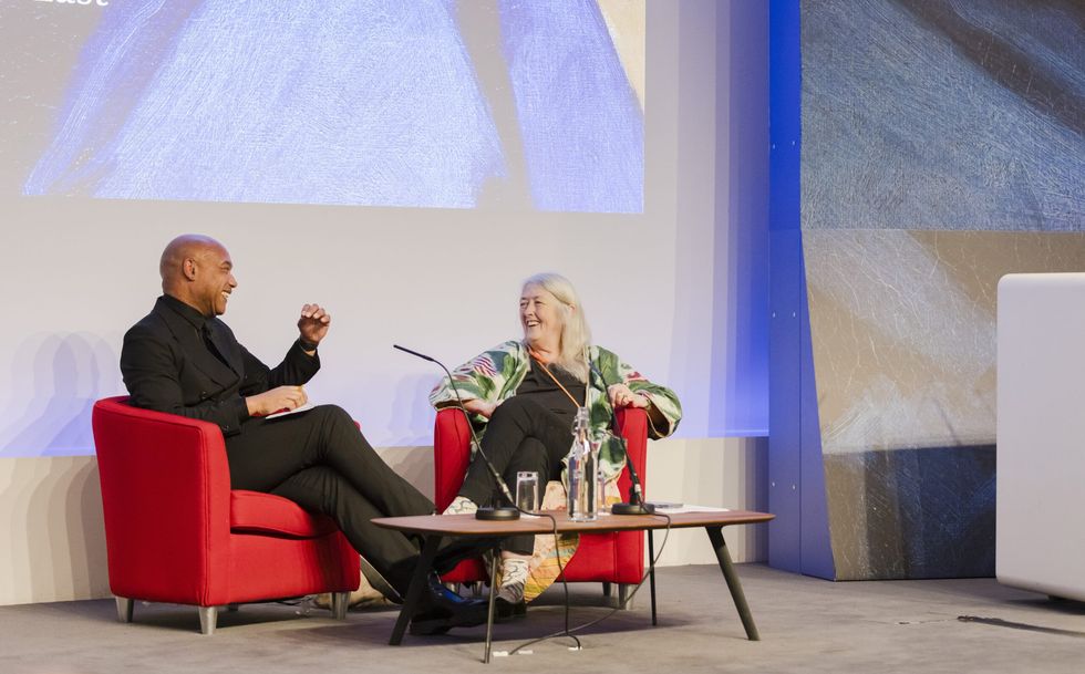 INSET 2 Dr Gus Casely Hayford talking to Professor Mary Beard 1815769 cNational Trust Images Megan Taylor