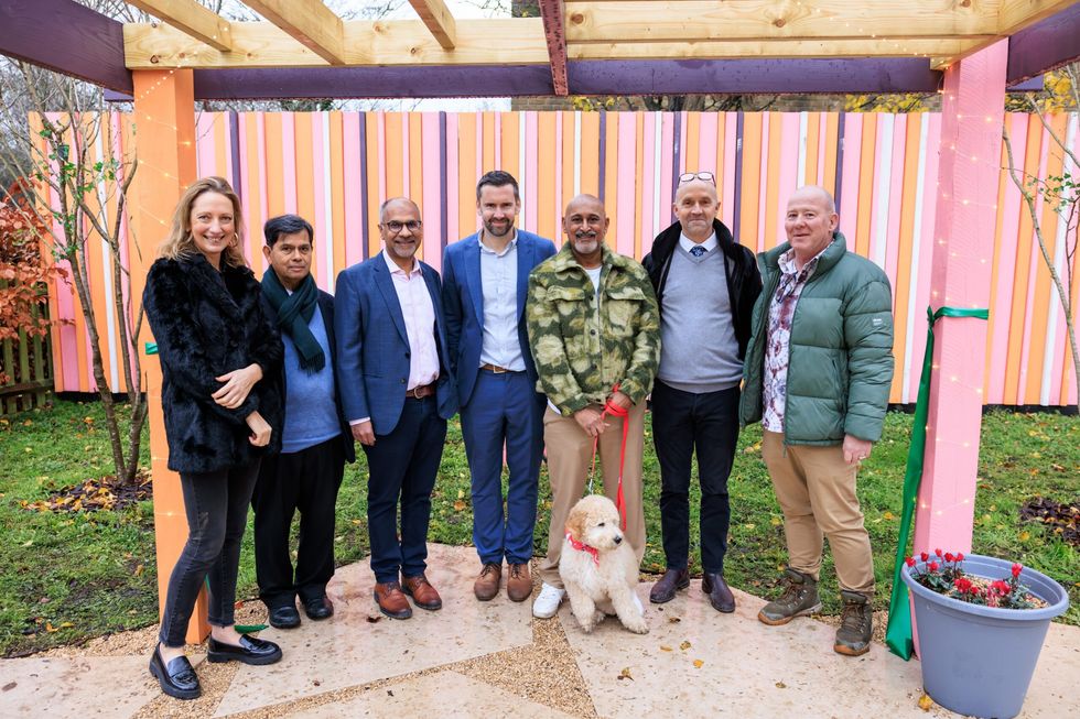 INSET 2 EE Garden in Battersea school. Pic five. Group pic 12 December 2023